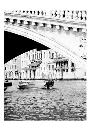 Framed Venice Boat Ride Print