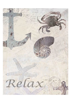 Framed Coastal Relax Print