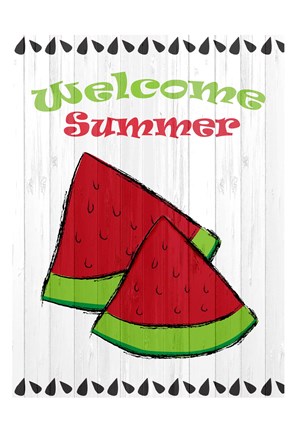 Framed Summer Watermelon Print