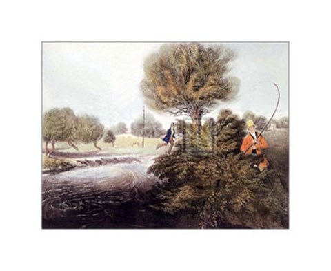 Framed Fly-Fishing for Trout Print