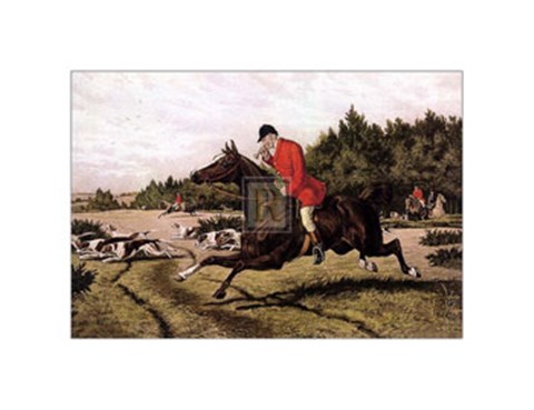 Framed Gone Away - rider Print