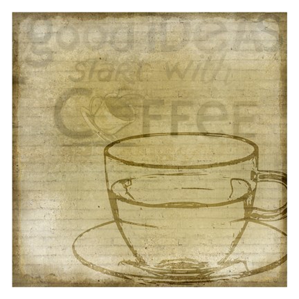 Framed Coffee 1 Print