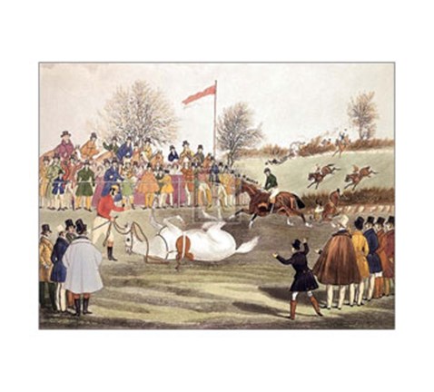 Framed Captain Becher and Grimaldi Print