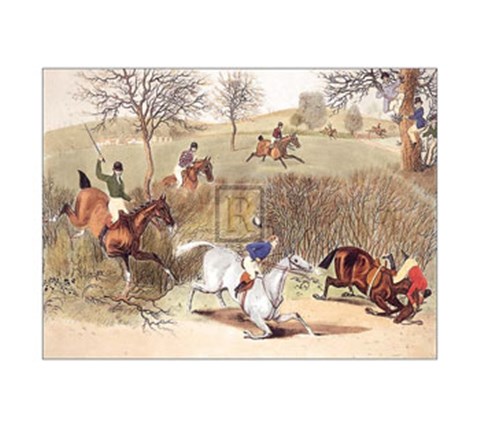 Framed Coming Into the Second Field Print