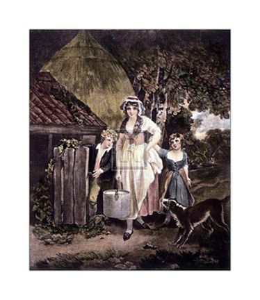 Framed Retun from Milking Print