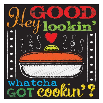 Framed Chalkboard Kitchen Art 3 Print