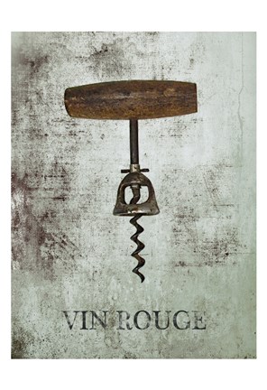 Framed Vin Rouge Wine 2 Print