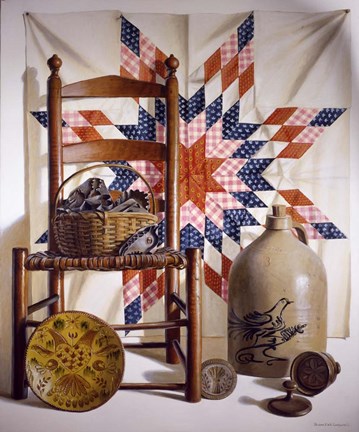 Framed Lone Star &amp; Antiques Print