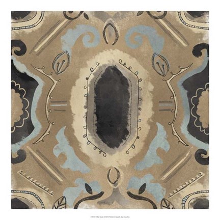 Framed Offset Textile II Print