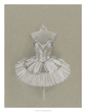 Framed Ballet Dress I Print