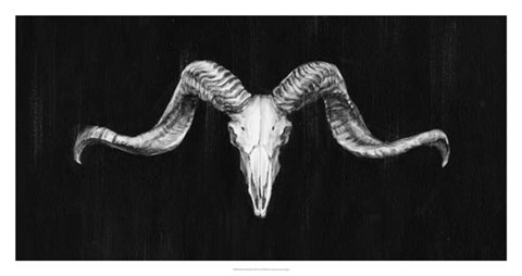 Framed Rustic Ram Mount III Print