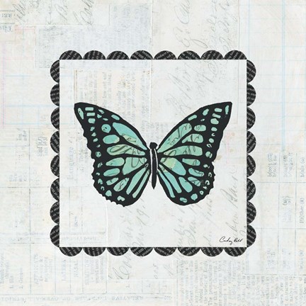 Framed Butterfly Stamp Print