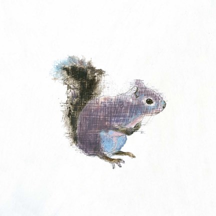 Framed Into the Woods V on White Print