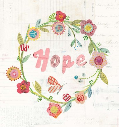 Framed Wreath Inspiration II Print