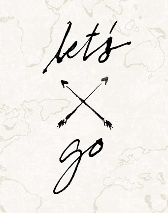 Framed Mapped Shorelines III Neutral Print