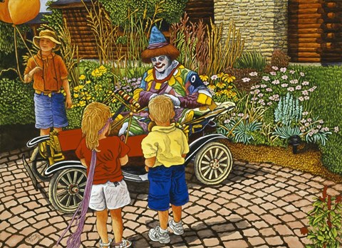 Framed Clownin' Around Print