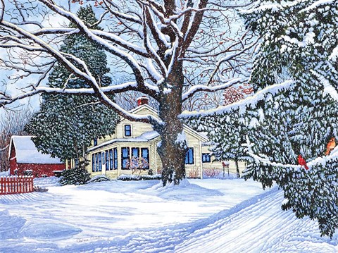 Framed Back Creek Road Print