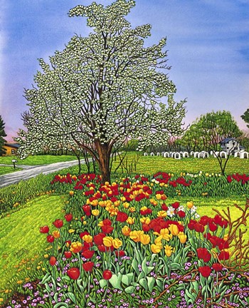 Framed Dorothy&#39;s Tulips, Eden Ny Print
