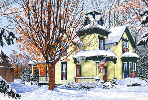 Framed Grand Old Homestead, Clark St Hamburg, Ny Print