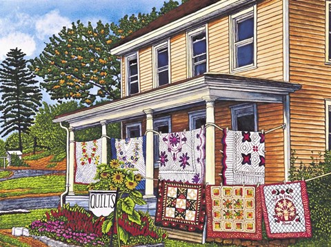Framed Quilts Not By Bread Alone, Lancaster Pa Print