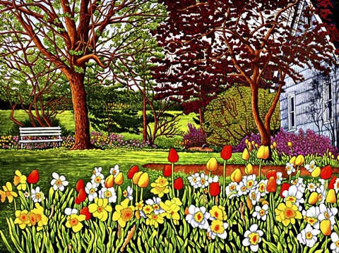 Framed Spring Garden II, Eden Ny Print