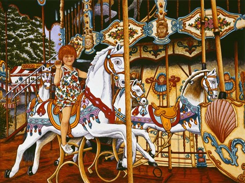 Framed Making Tracks To The Fair Print