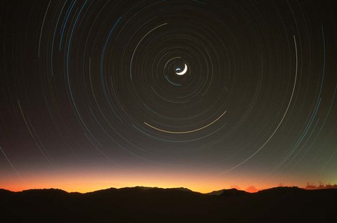 Framed Moon North Star Print