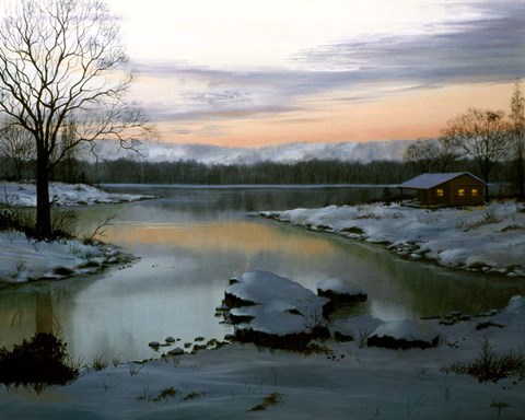 Framed Winter Landscape 23 Print