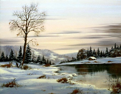 Framed Winter Landscape 25 Print