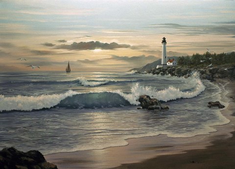 Framed Lighthouse 6 Print