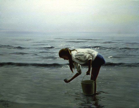 Framed Day on the Beach 1 Print