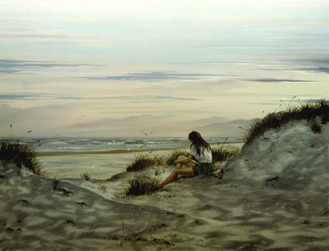 Framed Day on the Beach 3 Print