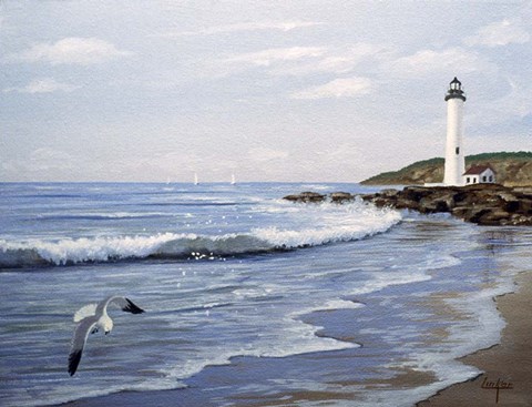 Framed Lighthouse 11 Print