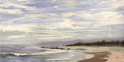 Framed Distant Sails Print