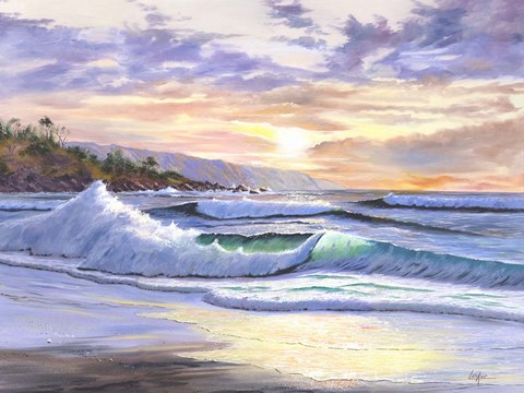 Framed Sunset Cove Print