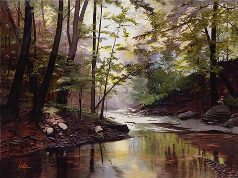 Framed Along The Wisschickon Print