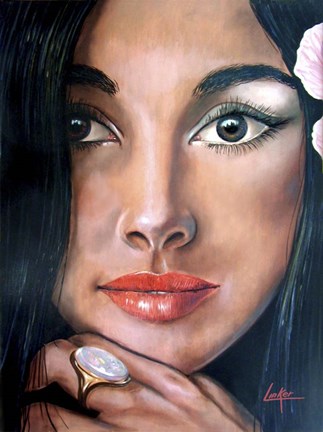 Framed Polyne 2 Print