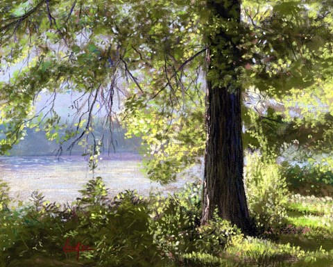 Framed View Del Print