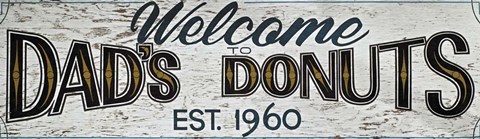 Framed Dads Donuts Print