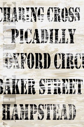 Framed Over and Under London Transit Print