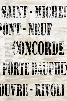 Framed Over and Under Paris Transit Print