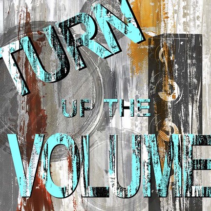 Framed Turn It Up II Print