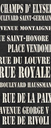 Framed Paris Streets Print