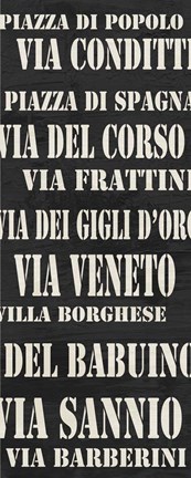 Framed Rome Streets Print