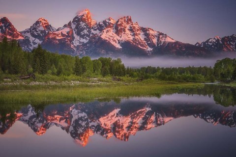 Framed Teton Awakening Print