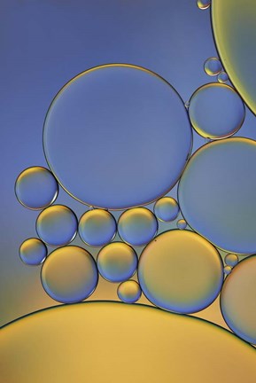 Framed Orange and Purple Drops Print