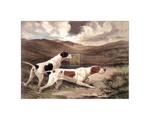 Framed Tense Moment (Pointers) Print