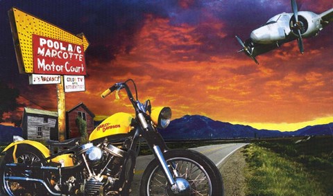 Framed Marcotte Motor Court Print