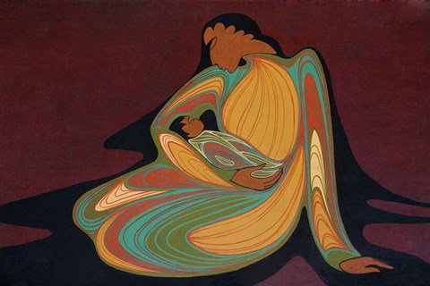 Framed Mother &amp; Child Print