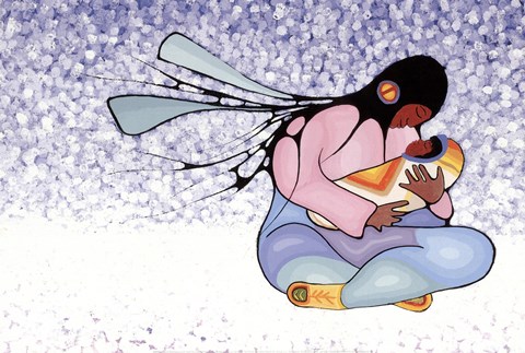 Framed Joyous Motherhood Print